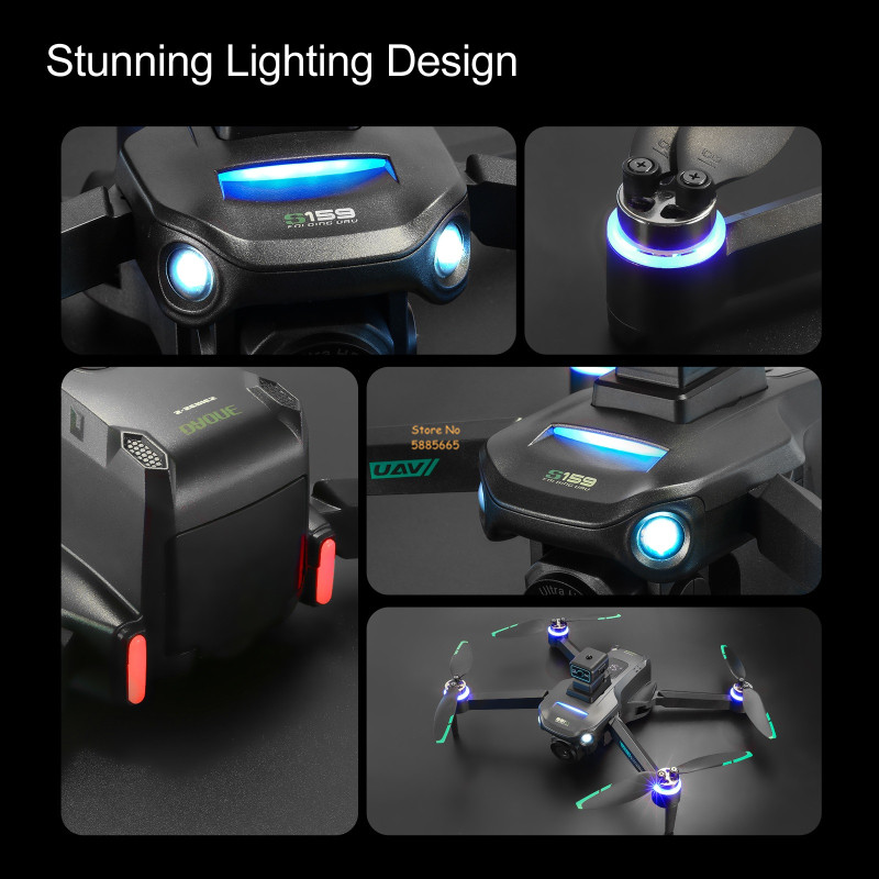 Podwójna kamera 8K 5G WIFI FPV – Drone Beacon Light recenzja i cena